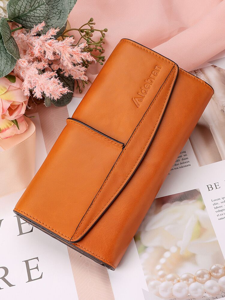 Aldebran Handmade RFID protected Genuine Leather Ladies Wallet